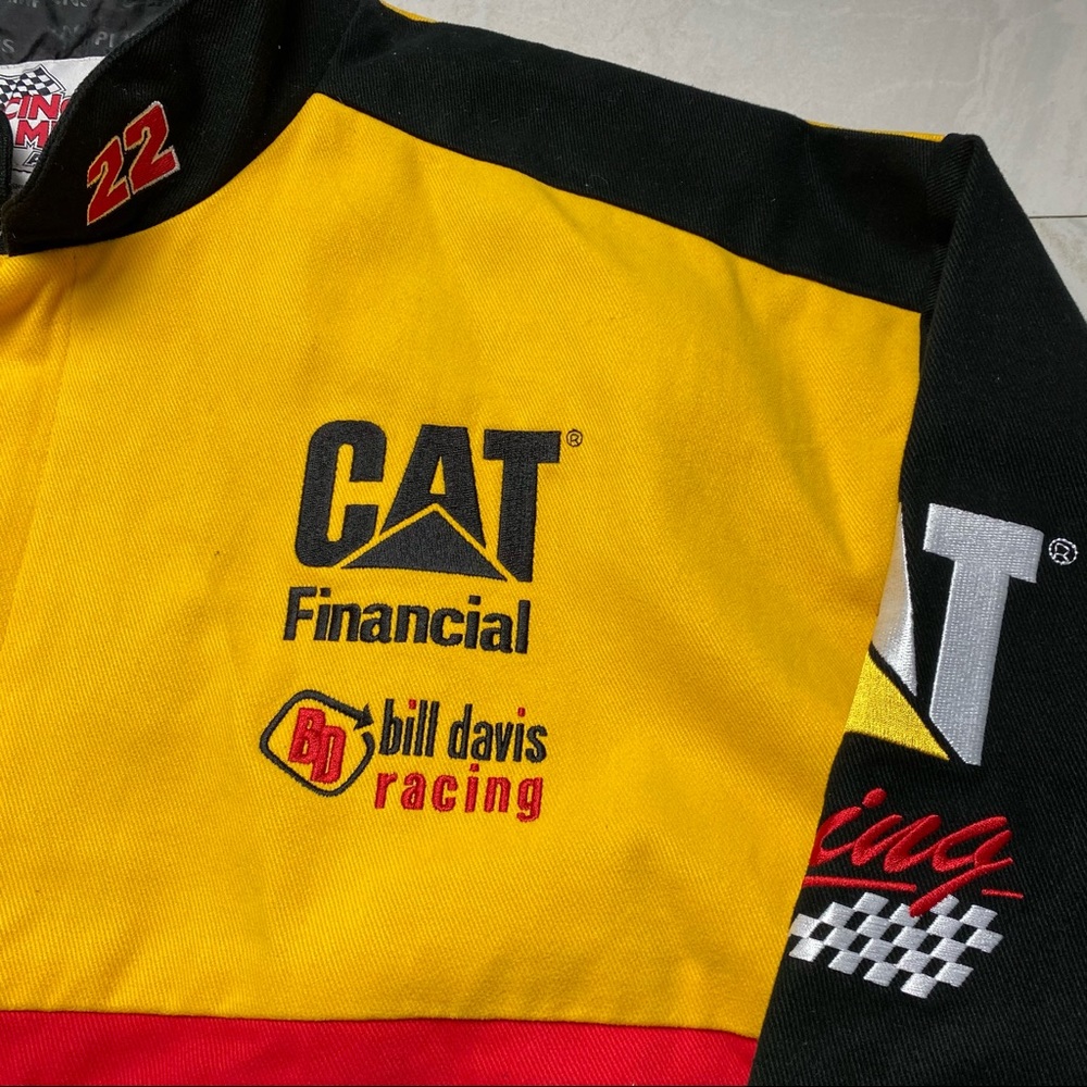 Vintage NASCAR CAT RACING JACKET EXCELLENT COND L - Picture 8 of 16